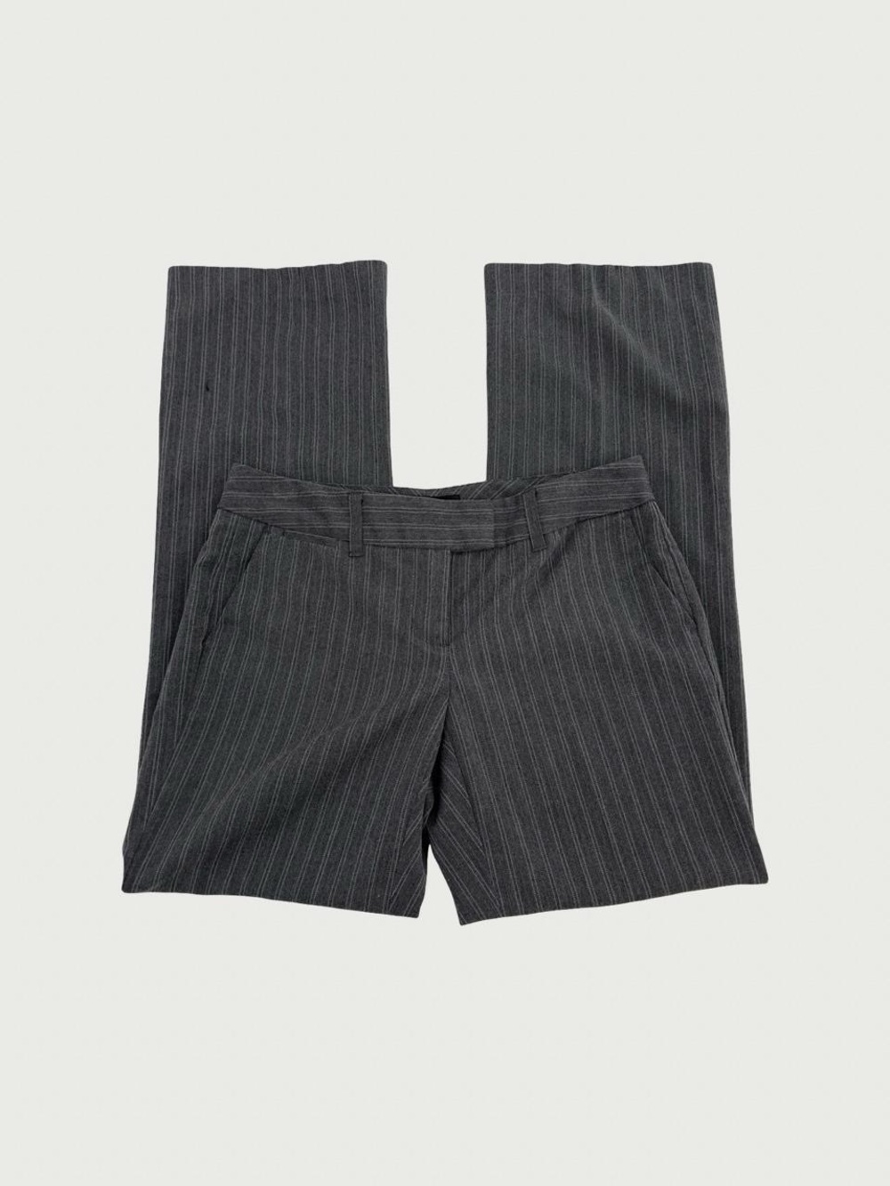 Low Rise Pinstripe Trousers